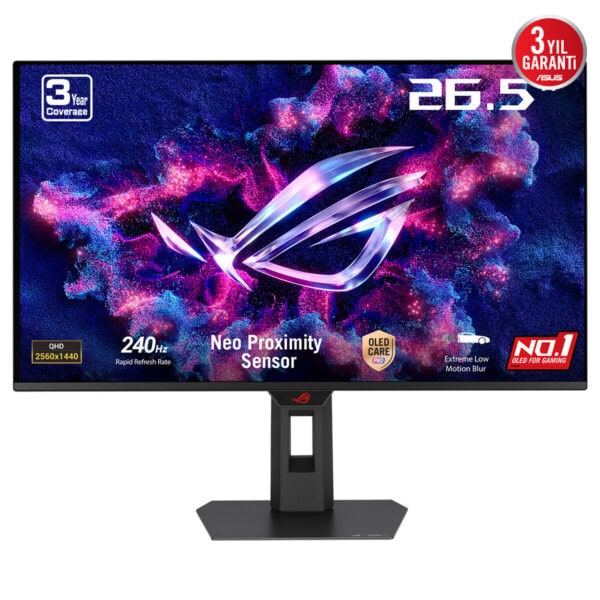 Asus Rog Strix Oled Xg27aqdmesz 26 5 Inc 240hz 0 03ms 2k Qhd Adaptive Sync Qd Oled Pivot Gaming Monitor Fc2