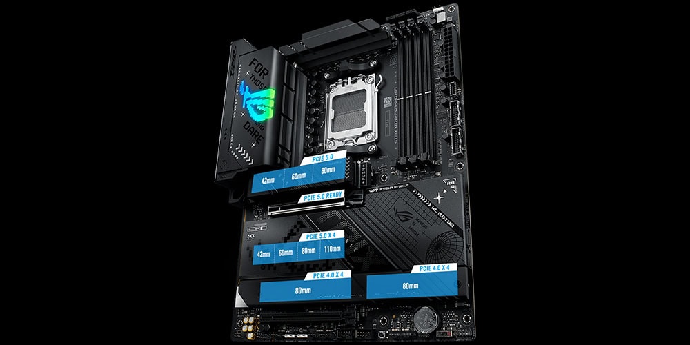ROG Strix X870-F Gaming WiFi asus-rog-strix-x870-f-gaming-wifi-8000mhzoc-ddr5-soket-am5-m-2-hdmi-atx-anakart