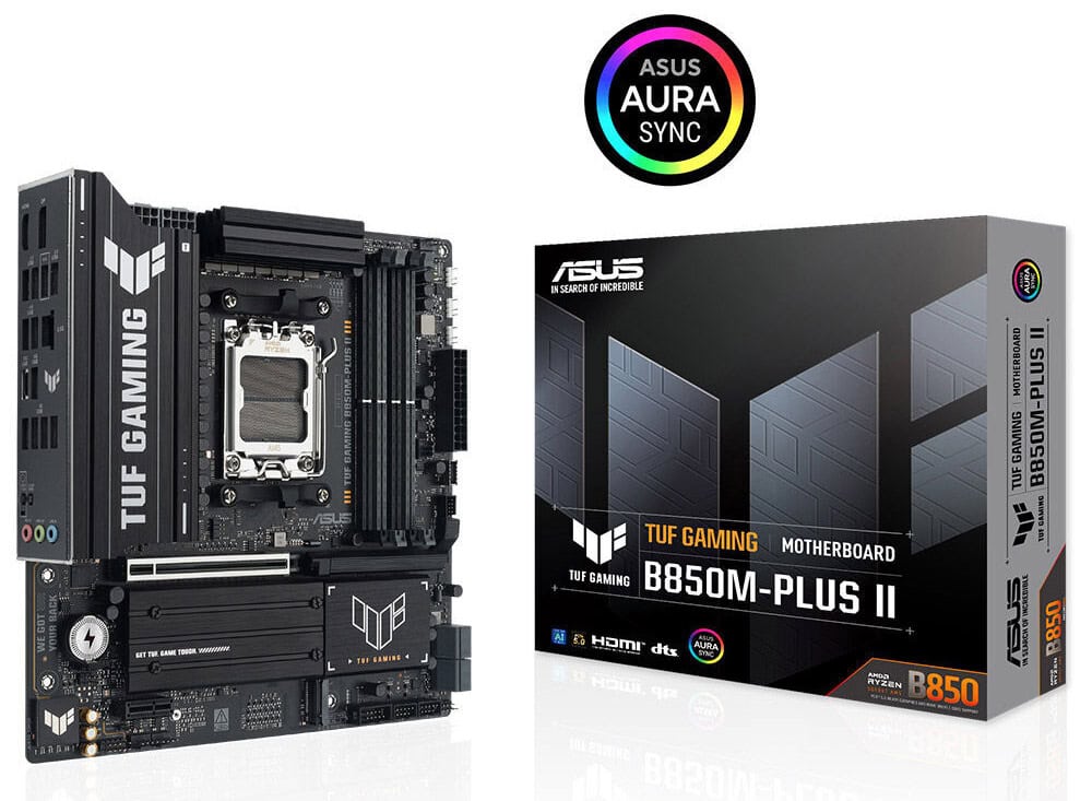 TUF GAMING B850M-PLUS II asus-tuf-gaming-b850m-plus-ii-8000mhz-oc-ddr5-soket-am5-m-2-hdmi-dp-matx-anakart