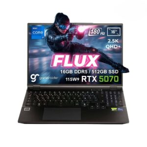 Gameraider Flux Gr16 Intel Core I7 14650hx Geforce Rtx 5070 8gb 115w 16gb Ddr5 512gb Ssd 16 Inc 2 5k Qhd 180hz Freedos Gaming Laptop Canta Hediyeli Control Resonant Hediyeli