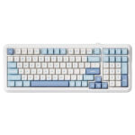 Mchose K99 V3 Sky Blue Icy Creamsicle Switch Hotswap Rgb Kablosuz Ingilizce Mekanik Gaming Klavye Hw K99v3 2 Fc1