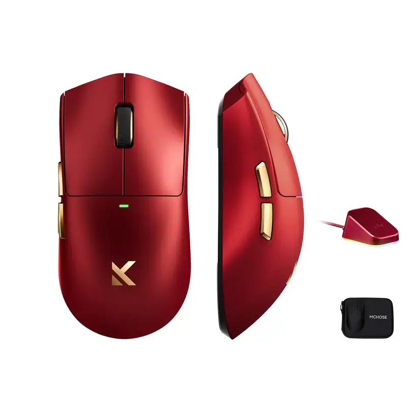 Mchose Official Mouse Iron Red Mchose K7 Ultra Lightweight Wireless Gaming Mouse 1200359902