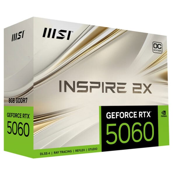 Msi Geforce Rtx 5060 8g Inspire 2x Oc 8gb Gddr7 128 Bit Dlss 4 Ekran Karti Fc10