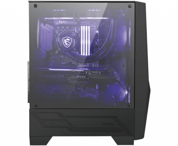 Msi Mag Forge 100m Midi Dikey Tower Siyah Transparan Bilgisayar Kasasi 5