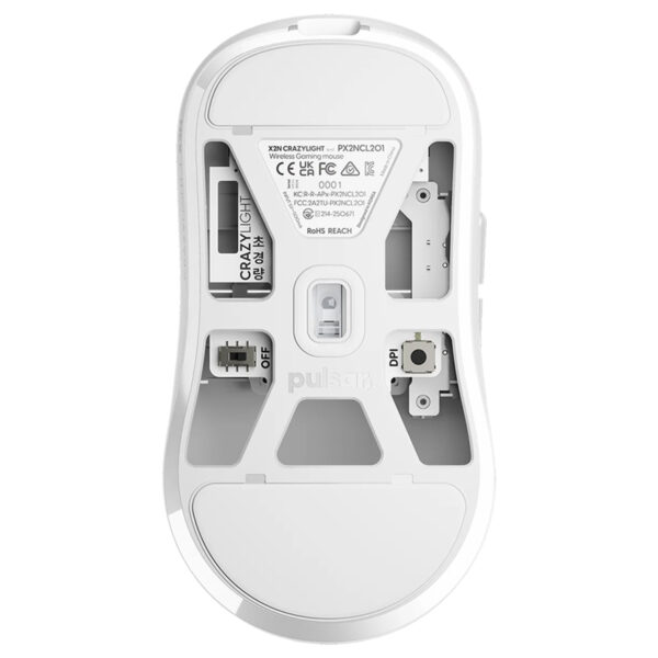 Pulsar X2n Crazylight Medium Uyuni White 8k Hz Xs 1 Sensor Kablosuz Simetrik Gaming Mouse Px2ncl202 Fc4