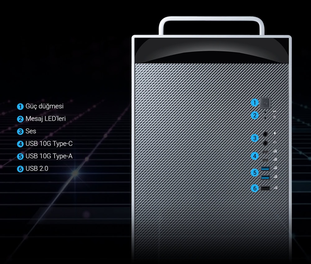 EXPERTCENTER-PRO-ET900N-G3 asus-expertcenter-pro-et900n-g3-nvidia-blackwell-ultra-252gb-gpu-496gb-lpddr5x-4-tb-ssd-masaustu-yapay-zeka-super-bilgisayar