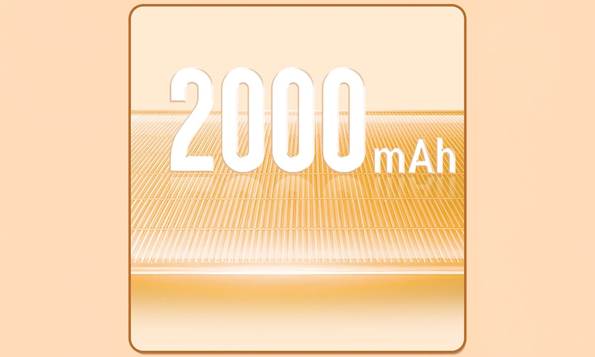 2000 mAh pil