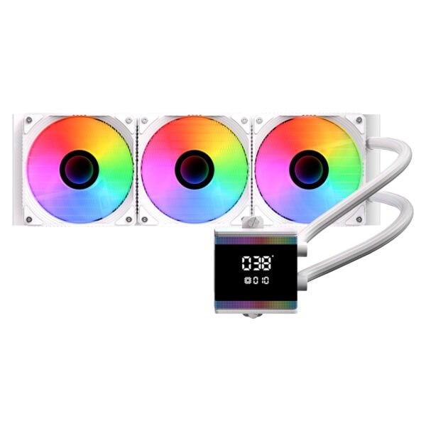 Bitfenix S7 Digital Water Cooler Beyaz Argb 360mm Intel Amd Uyumlu İşlemci Sıvı Soğutucu (bfw S7 360 Kk27a Rp) 2