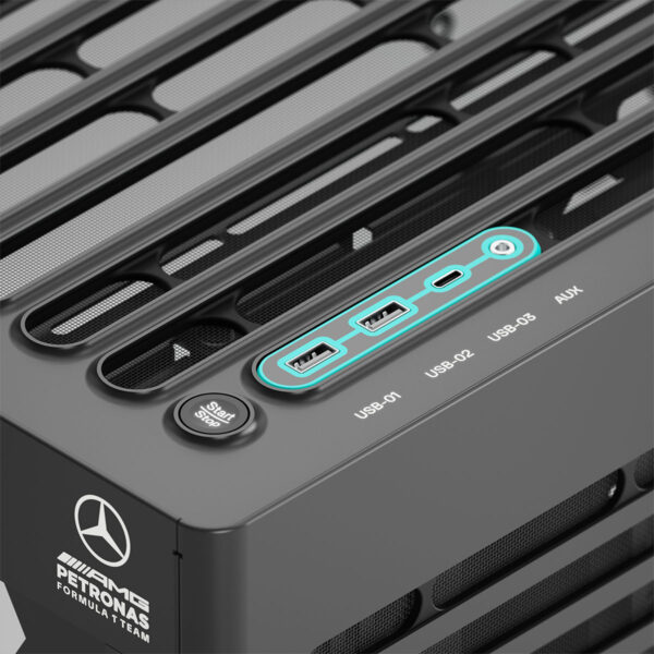 Havn Hs 420 Mercedes Amg Petronas F1 Team Edition 420mm Radyatör Destekli Temperli Cam Usb 3.2 Mid Tower E Atx Gaming Kasa 7