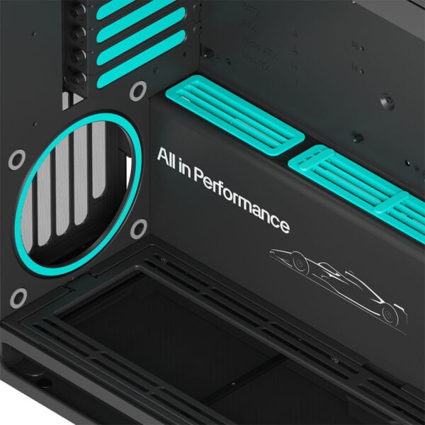 Havn Hs 420 Mercedes Amg Petronas F1 Team Edition 420mm Radyatör Destekli Temperli Cam Usb 3.2 Mid Tower E Atx Gaming Kasa 9