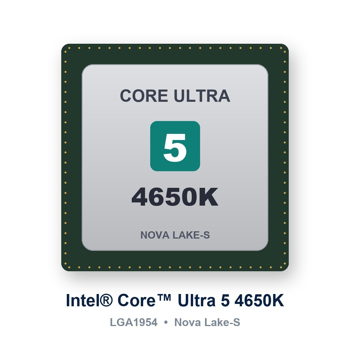 Intel Core Ultra 5 4650K Nova Lake-S LGA1954 işlemci (temsili görsel)