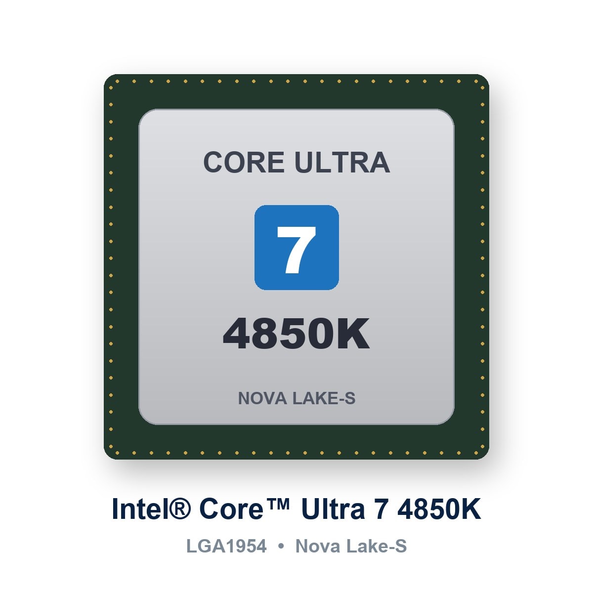Intel Core Ultra 7 4850K Nova Lake-S LGA1954 işlemci (temsili görsel)