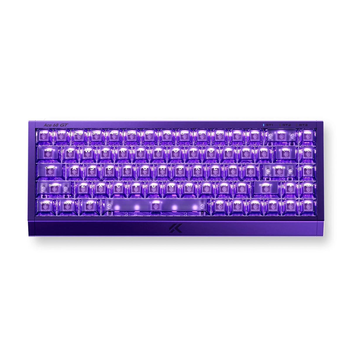 MCHOSE Ace 68 GT Cyber Violet Mount Tai GT Pink Magnetic Switch 16K Hz Hall Effect ARGB İngilizce Gaming Klavye (HW-Ace68GT-5)