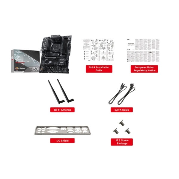 Msi B550 Gaming Wifi6e 4866mhz (oc) Ddr4 Soket Am4 M.2 Hdmi Atx Anakart 6
