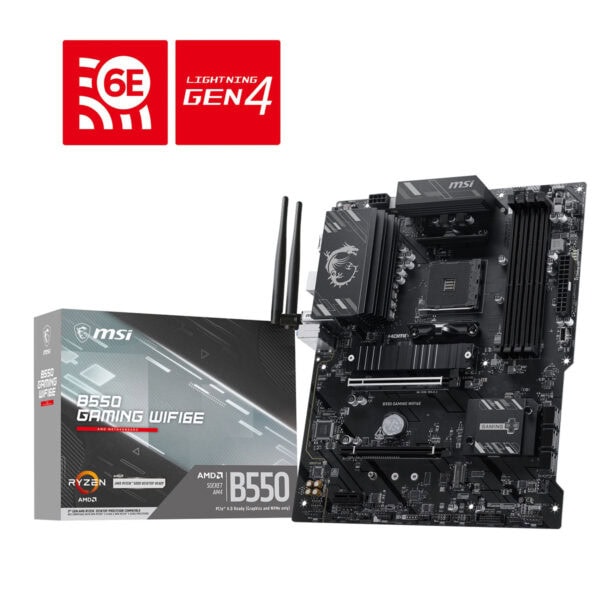 Msi B550 Gaming Wifi6e 4866mhz (oc) Ddr4 Soket Am4 M.2 Hdmi Atx Anakart 7