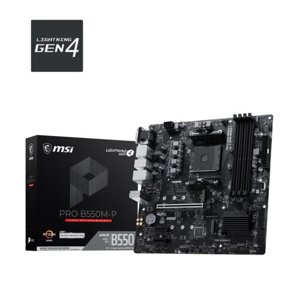 Msi Pro B550m P 4400mhz (oc) Ddr4 Soket Am4 M.2 Hdmi Dp Matx Anakart 7